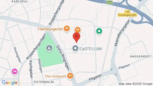 Kontorlokaler til leje i Västerås - Foto fra Google Street View