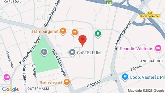 Büros zur Miete i Västerås – Foto von Google Street View