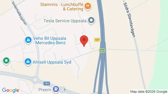 Gewerbeflächen zur Miete i Uppsala – Foto von Google Street View