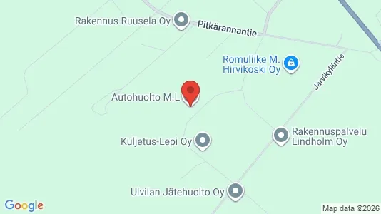 Varastot Vuokrattavana i Ulvila - Kuva Google Street Viewstä