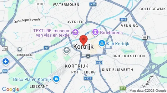 Lokale biurowe Do wynajęcia i Kortrijk - kort over placeringen
