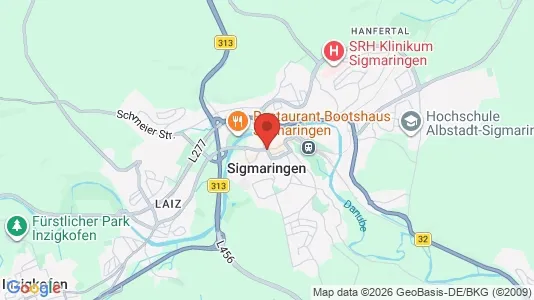 Företagslokaler för uthyrning i Sigmaringen – Foto från Google Street View