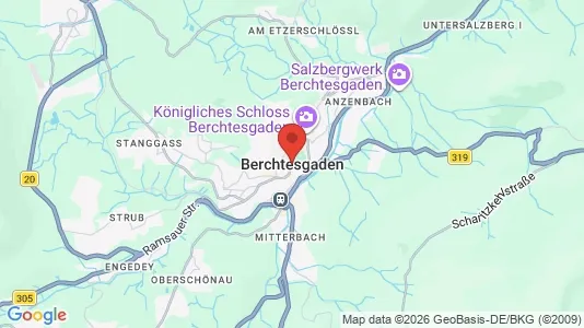 Restaurants for rent i Berchtesgadener Land - kort over placeringen
