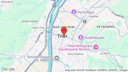 Büros zur Miete i Trier - kort over placeringen