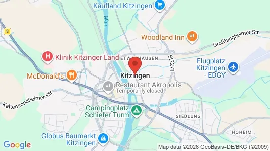 Företagslokaler för uthyrning i Kitzingen – Foto från Google Street View