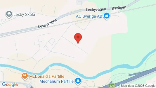 Lager zur Miete i Partille - kort over placeringen