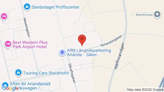 Industrial properties for rent i Sigtuna - kort over placeringen