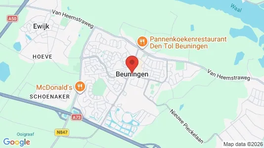 Ladenlokale zur Miete i Beuningen – Foto von Google Street View