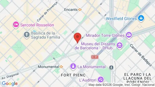 Gewerbeflächen zur Miete i Barcelona Eixample – Foto von Google Street View