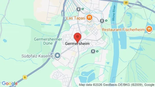 Varastot Vuokrattavana i Germersheim - Kuva Google Street Viewstä