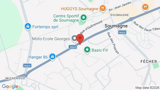 Commercial properties for rent i Soumagne - kort over placeringen