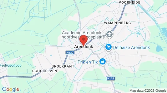 Lagerlokaler för uthyrning i Arendonk - kort over placeringen