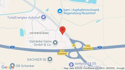 Gewerbeflächen zur Miete i Regensburg - kort over placeringen