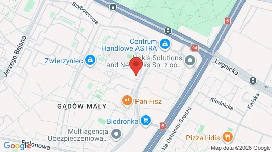 Kontorlokaler til leje i Wrocław - Foto fra Google Street View