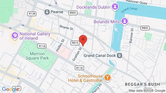 Office spaces for sale i Dublin 2 - kort over placeringen