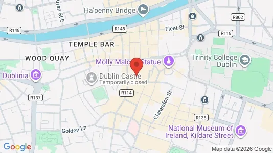 Kontorlokaler til salg i Dublin 2 - kort over placeringen