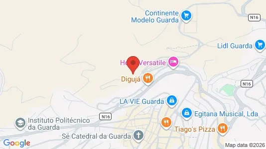 Lokaler til leie i Guarda – Bilde fra Google Street View