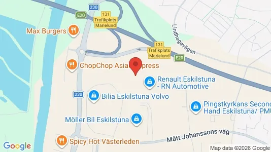 Lokaler til leje i Eskilstuna - kort over placeringen