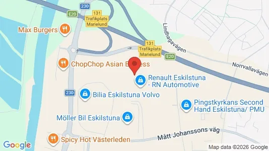 Kontorer til leie i Eskilstuna - kort over placeringen