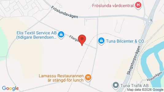 Værkstedslokaler til leje i Eskilstuna - kort over placeringen