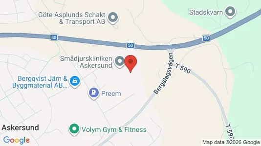 Værkstedslokaler til leje i Askersund - Foto fra Google Street View