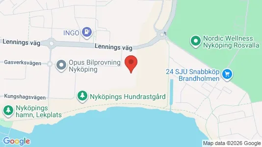 Kontorlokaler til leje i Nyköping - kort over placeringen