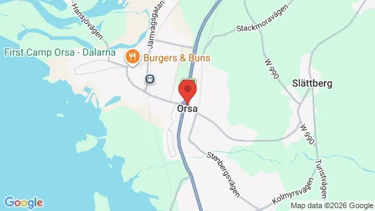 Butikslejemål til leje i Orsa - Foto fra Google Street View