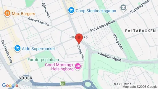 Lokale biurowe Do wynajęcia i Helsingborg - kort over placeringen