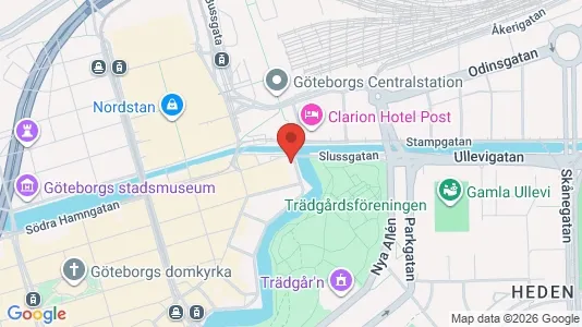 Kontorslokaler för uthyrning i Göteborg Centrum - kort over placeringen