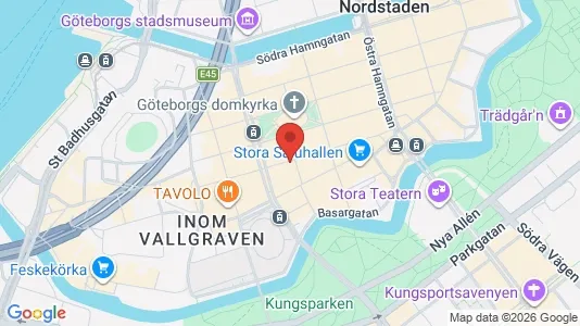 Kontorslokaler för uthyrning i Göteborg Centrum - kort over placeringen