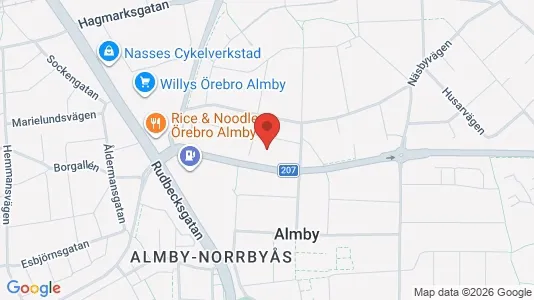Nieruchomości komercyjne Na sprzedaż i Örebro - kort over placeringen