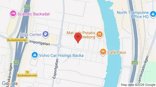Kontorer til leie i Göteborg Ø - kort over placeringen