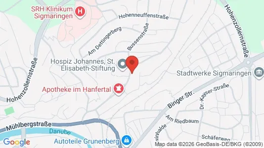 Warehouses for rent i Sigmaringen - kort over placeringen