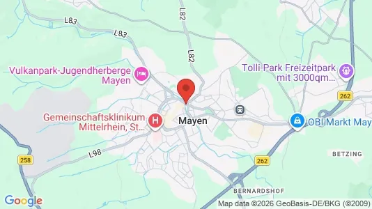 Commercial properties for rent i Mayen-Koblenz - kort over placeringen