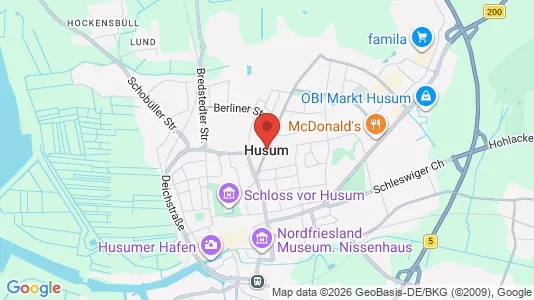 Restaurants for rent i Nordfriesland - kort over placeringen