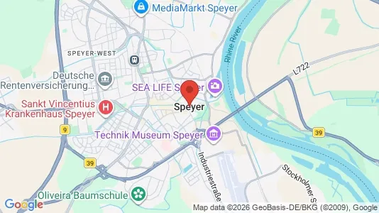 Kontorslokaler för uthyrning i Speyer – Foto från Google Street View