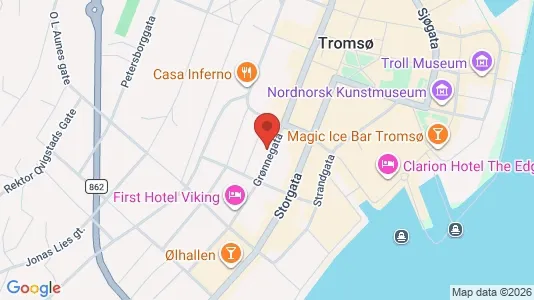 Kontorlokaler til leje i Tromsø - Foto fra Google Street View