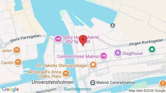 Kontorlokaler til leje i Malmø Centrum - Foto fra Google Street View