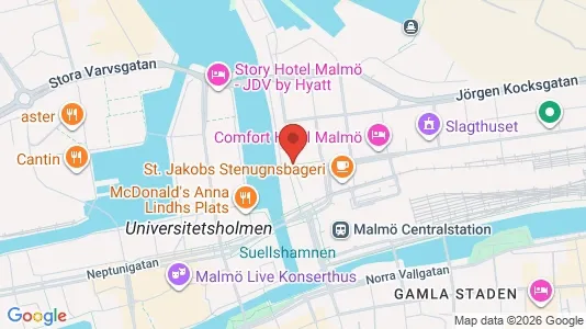 Kontorlokaler til leje i Malmø Centrum - Foto fra Google Street View
