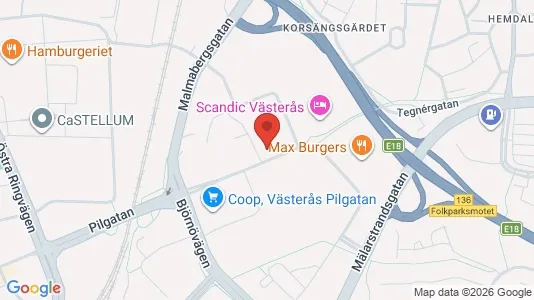 Företagslokaler för uthyrning i Västerås – Foto från Google Street View