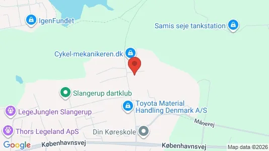 Varastot Vuokrattavana i Slangerup - Kuva Google Street Viewstä