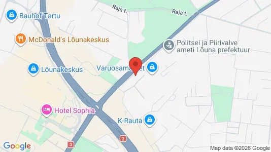 Liikekiinteistöt Vuokrattavana i Tartu - Kuva Google Street Viewstä
