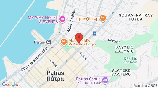 Kontorslokaler för uthyrning i Patras – Foto från Google Street View