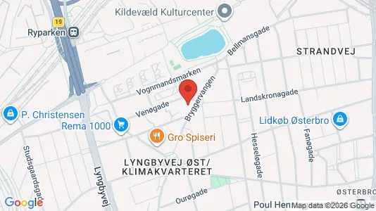 Office spaces for rent i Østerbro - kort over placeringen