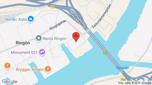 Lager zur Miete i Lundby - kort over placeringen