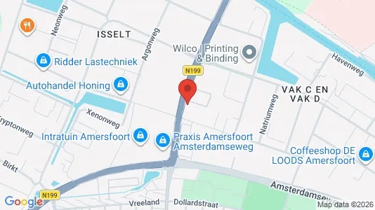 Lokaler til leie i Amersfoort - kort over placeringen