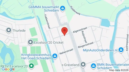 Gewerbeflächen zur Miete i Schiedam - kort over placeringen