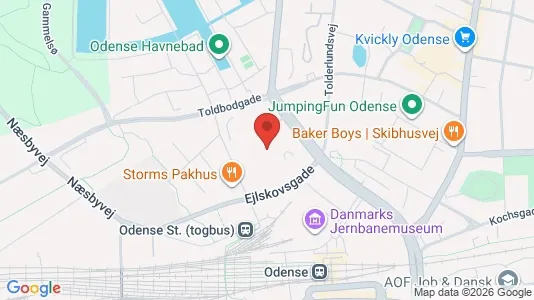 Kontorslokaler för uthyrning i Odense C – Foto från Google Street View
