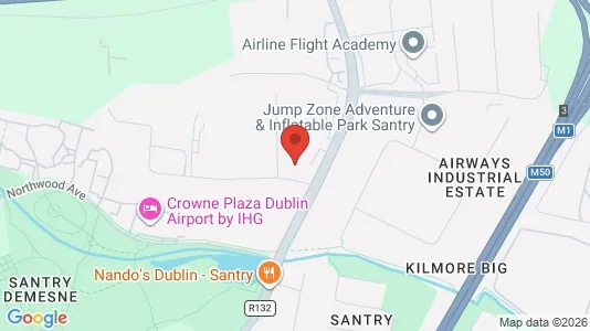 Kontorer til leie i Dublin 9 - kort over placeringen