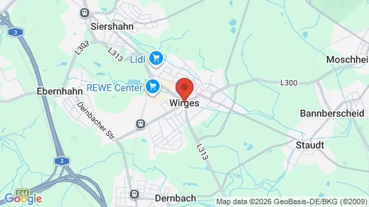 Commercial properties for rent i Westerwaldkreis - kort over placeringen